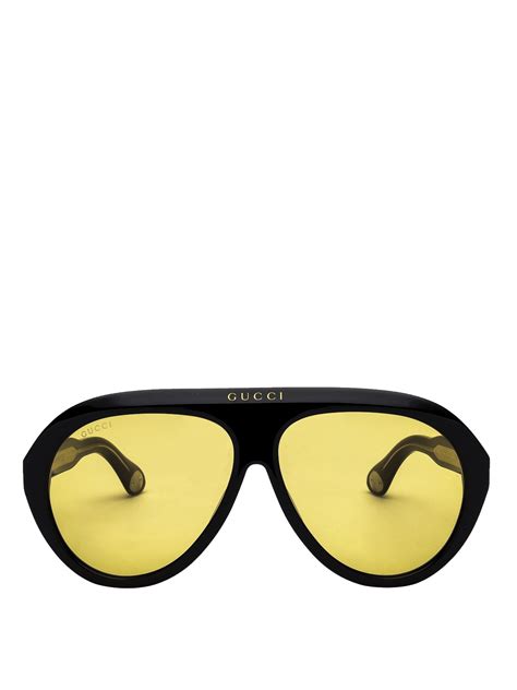 gucci sunglasses with yellow lenses